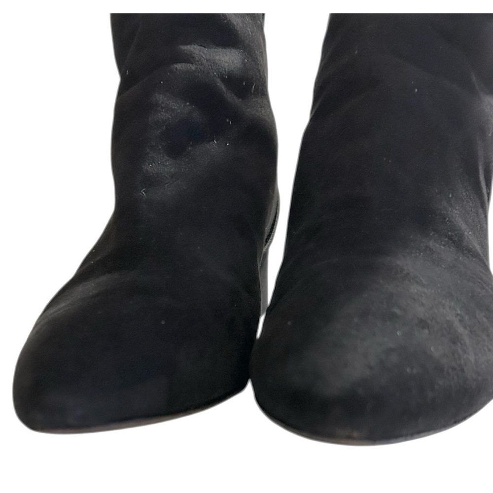 Aquatalia Women's Black Suede Size 8 Knee-High Riding Boots - Picture 5 of 12